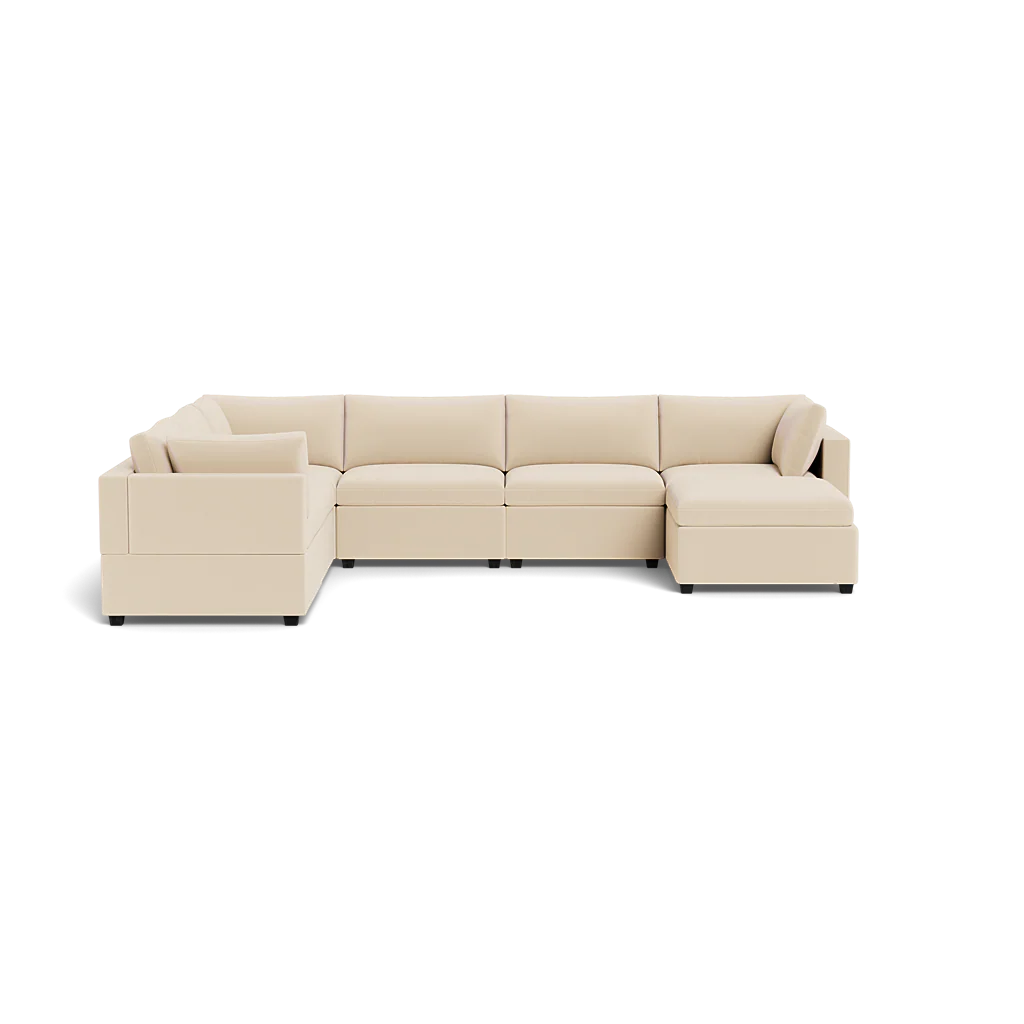 Kova Box Cushion Grand Corner + Ottoman - Image 3