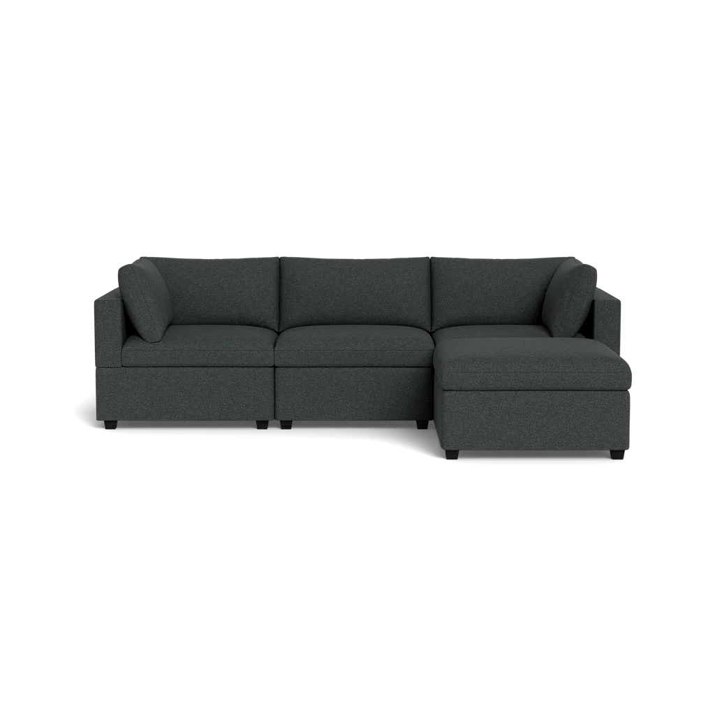 Kova Box Cushion Sofa 122" + Ottoman - Image 18