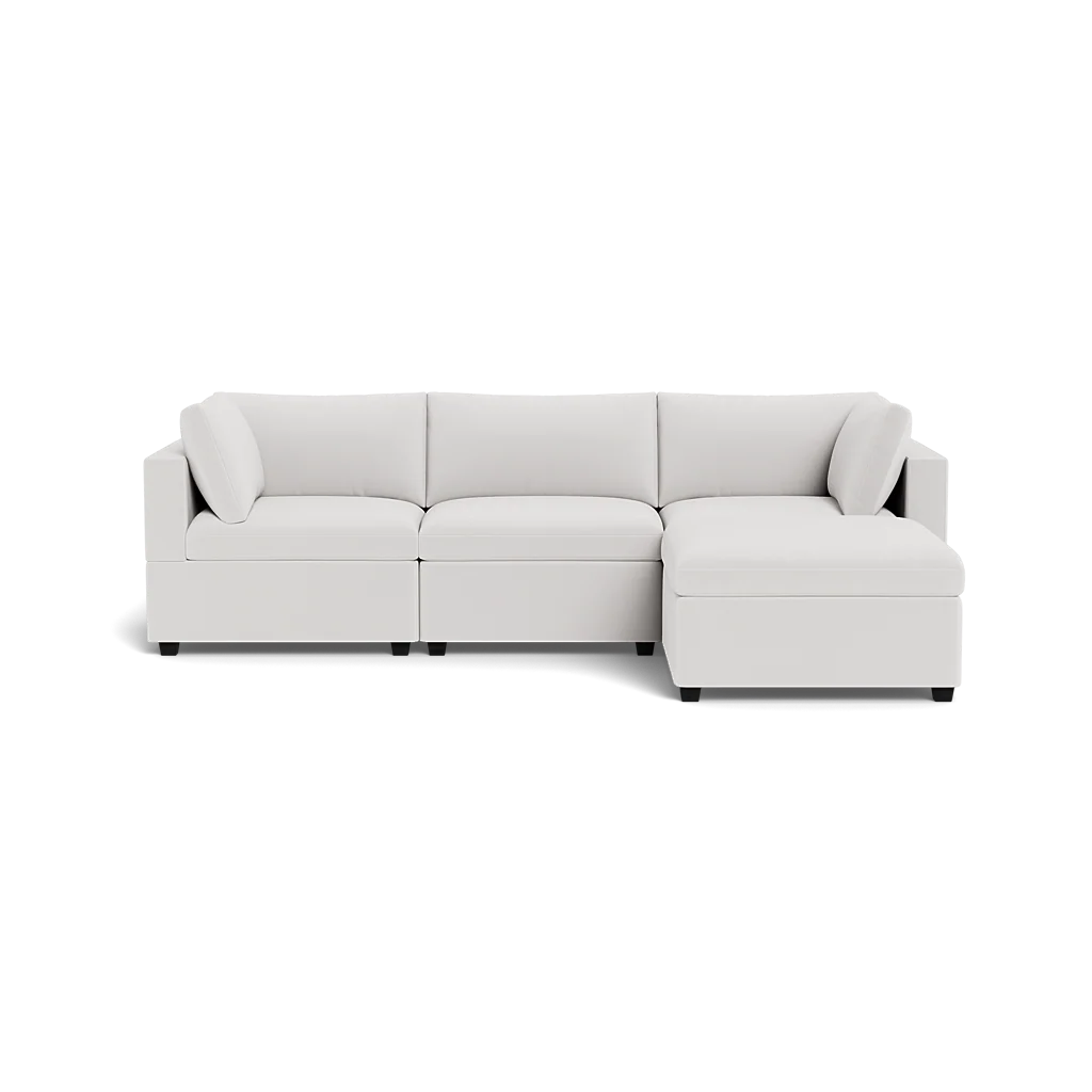 Kova Box Cushion Sofa 122" + Ottoman - Image 8